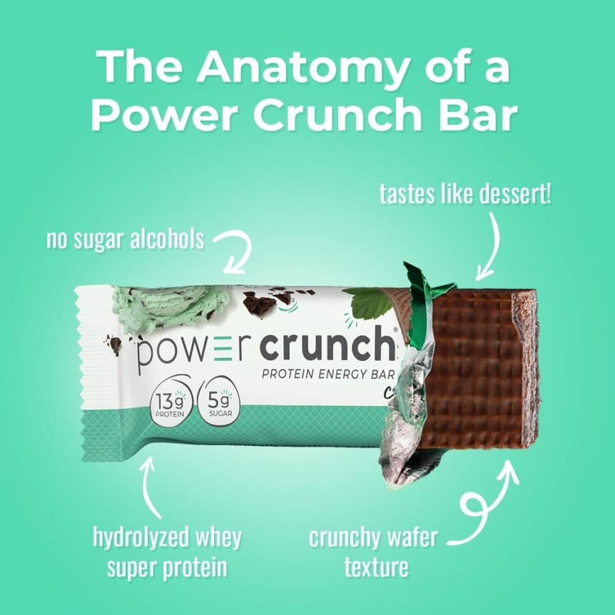 Power Crunch Protein Energy Bar Chocolate Mint Flavor PRoducts